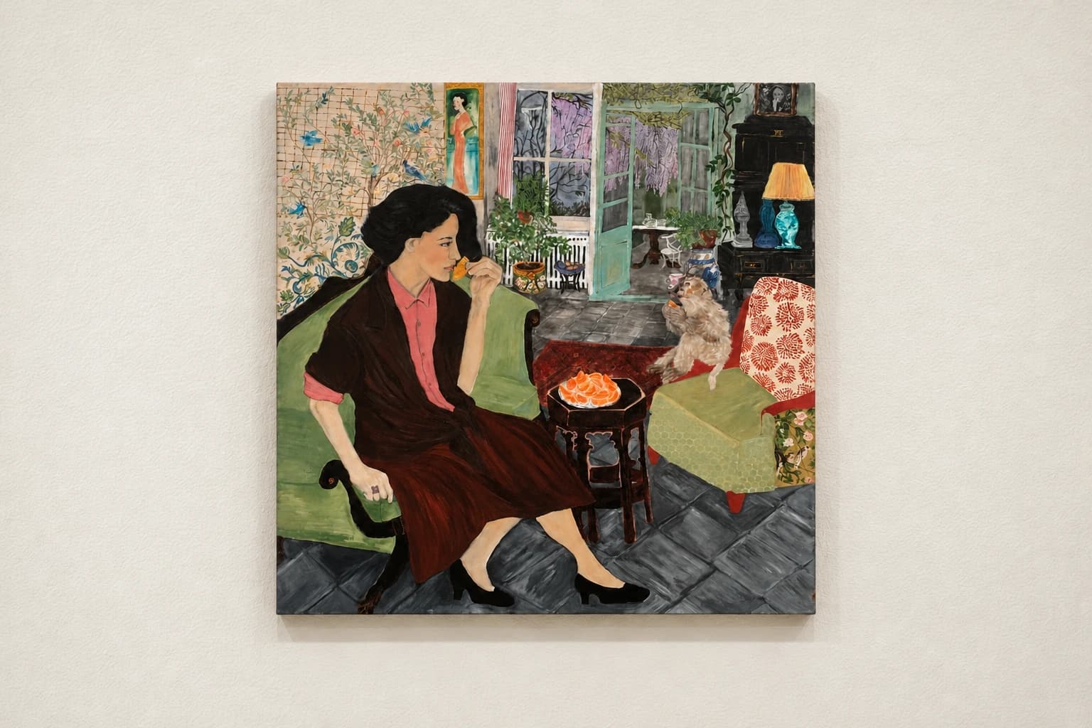 Artwork: Oranges with a visitor